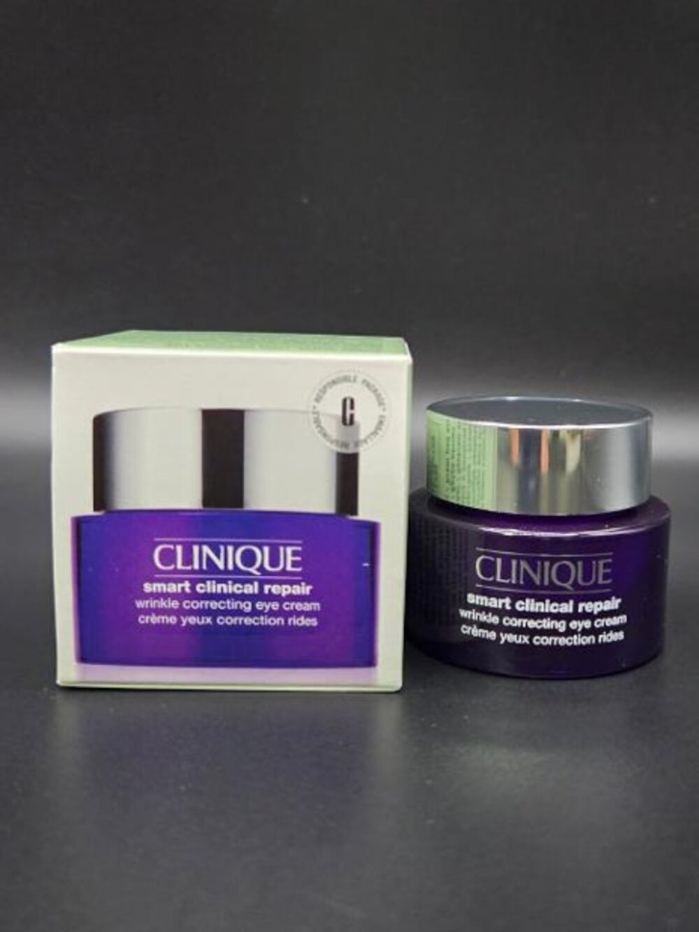NIB Full Size Clinique Smart Clinical Repair Wrinkle Correcting Eye Cream .5 oz